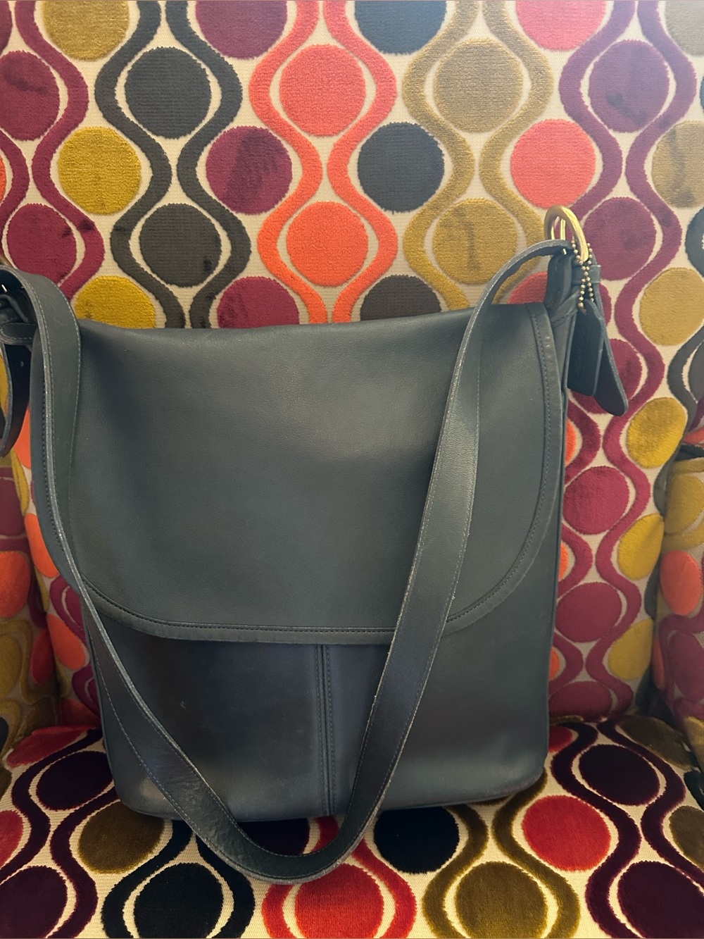 Vintage navy Coach Whitney purse